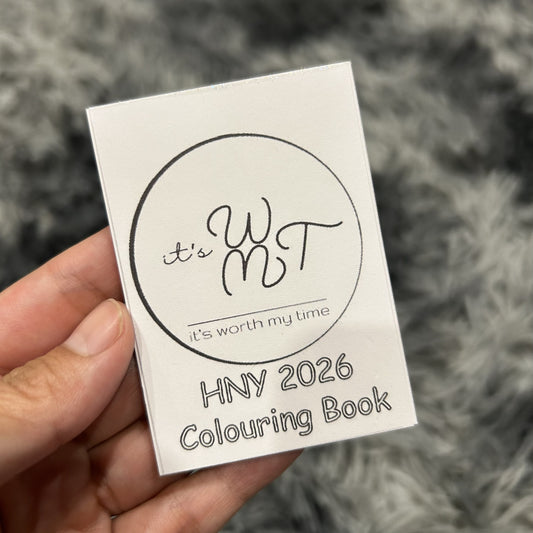 Chibi Kawaii New Years Mini Colouring Book - Handmade Calm Craft