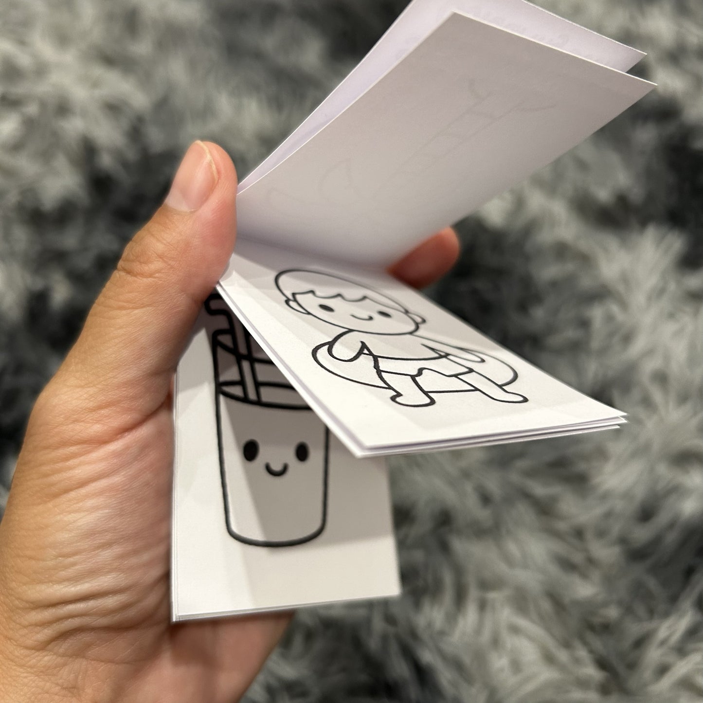 Chibi Kawaii Summer Mini Colouring Book - Handmade Calm Craft