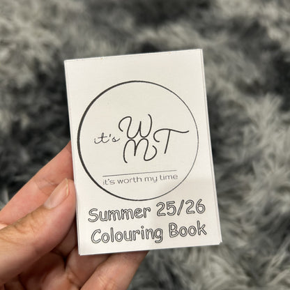 Chibi Kawaii Summer Mini Colouring Book - Handmade Calm Craft