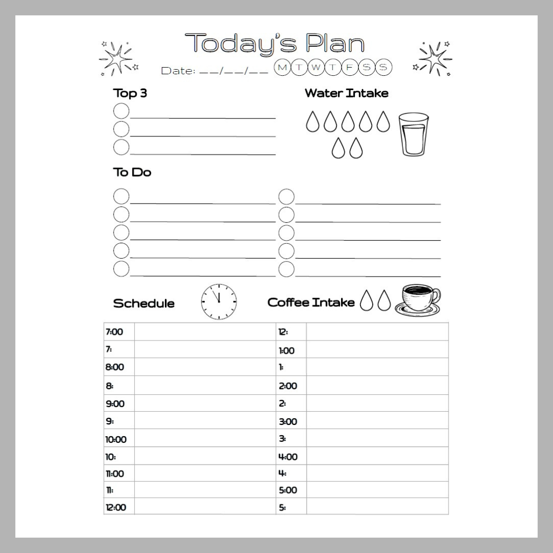 A5 Daily Planner - Digital PDF