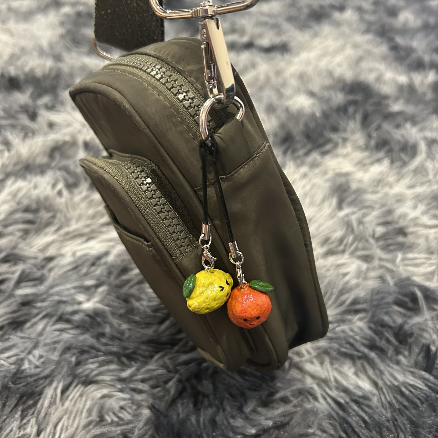 Kawaii Lemon & Orange Magnetic Clay Charms